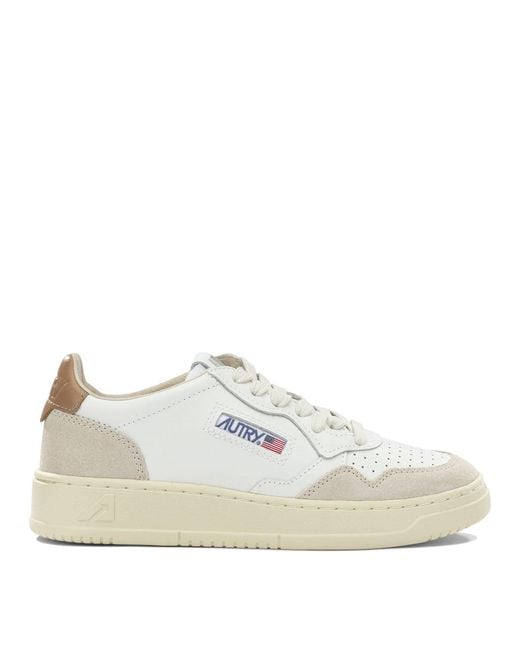 Autry White Medalist Low Low-Top Sneakers