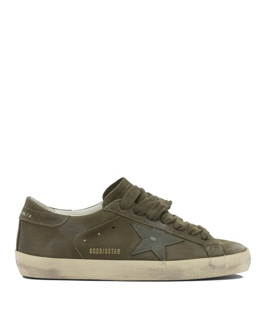 Golden Goose Deluxe Brand Green "Super-Star" Sneakers for men