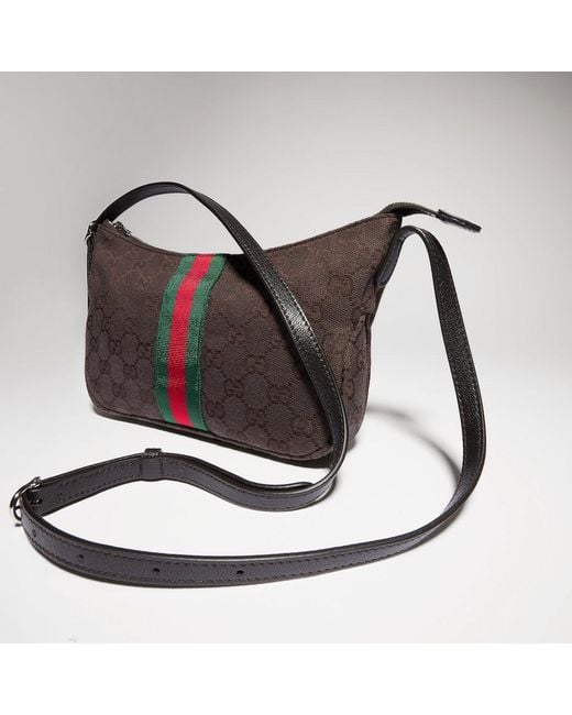 Gucci Brown "Lunetta" Small Handbag