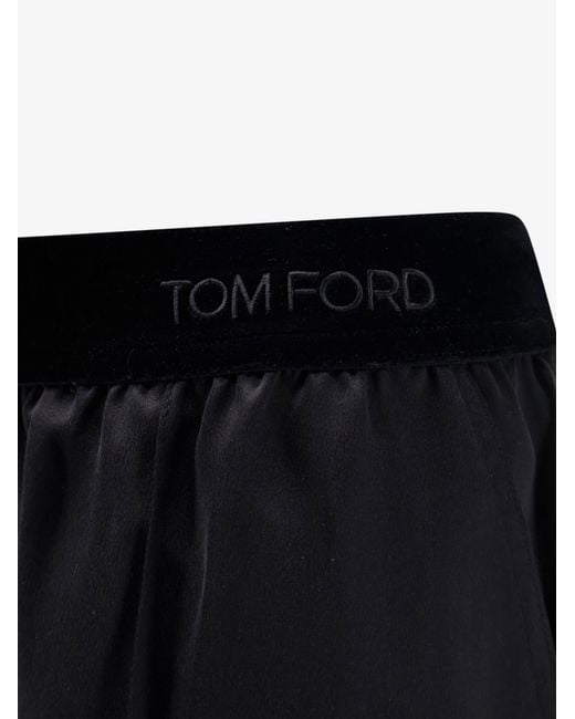 Tom Ford Black Satin Trousers