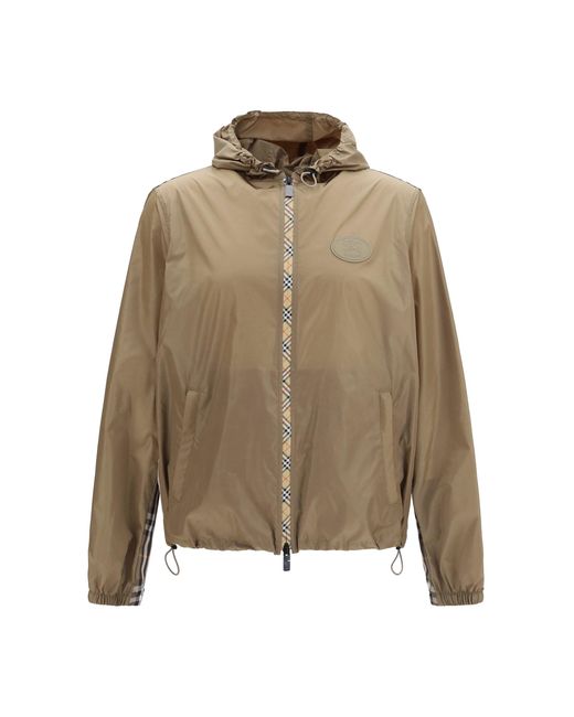 Burberry Natural Newport Nylon Hooded Jacket for men