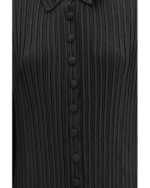 GONGDID DESIGN Black Dress Long Wave