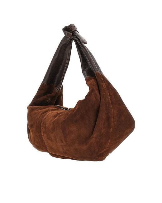 AUTENTICA 504 Brown Leather Large 'Adara' Bag