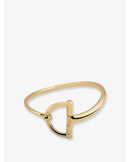 Women's Metallic Half Horsebit Necklace