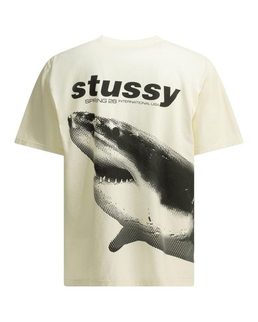 Stussy White Cotton T-Shirts for men