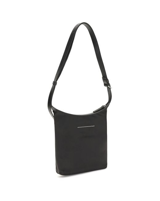 MM6 by Maison Margiela Black Numeric Vertical Shoulder Bag for men