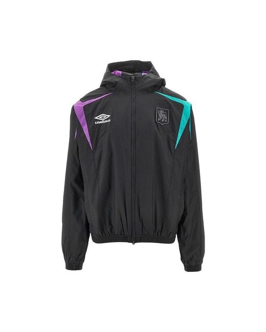 Men's Black 'Jester' Ripstop Track Jacket