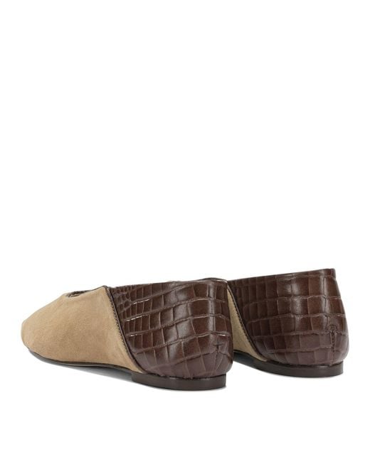 Ammb Milano Brown Leather Ballerinas