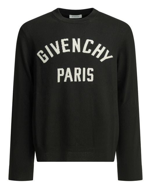Givenchy Black Couture Seam Crew-Neck Sweater for men