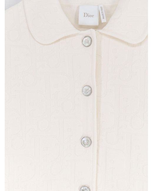 Dior White Dior Dior Oblique Fabric Blazer
