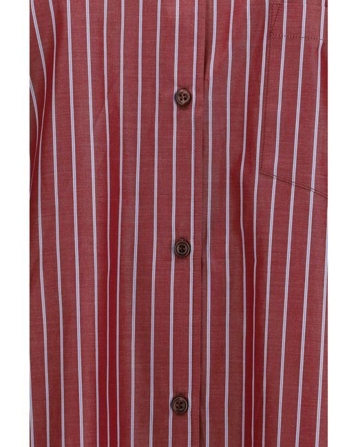 ANDAMANE Red New Georgiana Oversized Shirt