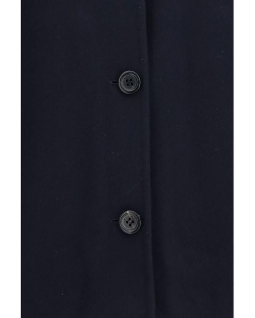 Marni Blue Wool Jacket With Logo Embroidery