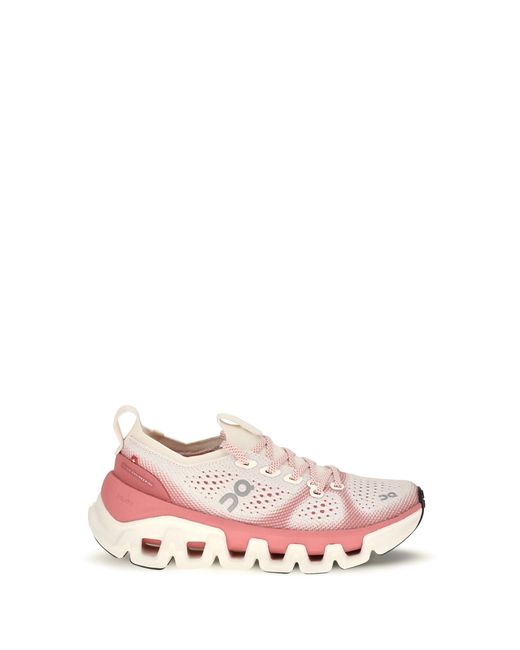 On Shoes Pink Cloud X Tempo Sneakers Ivory Camellia