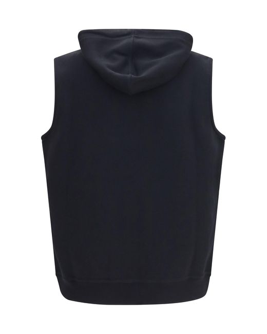 Brunello Cucinelli Blue Cotton Vest for men