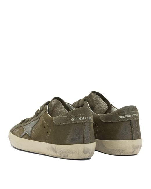 Golden Goose Deluxe Brand Green "Super-Star" Sneakers for men