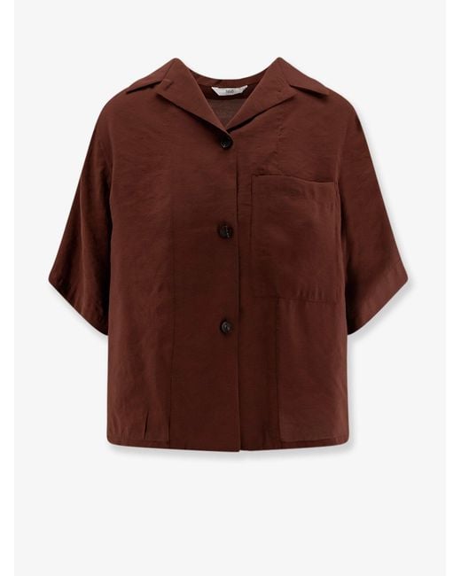 Women's Brown Novoli Modal Blend Shirt