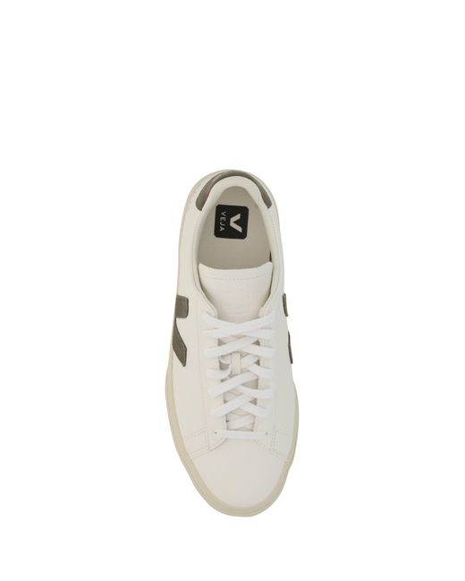 Veja White Campo Sneakers Extra Kaki for men