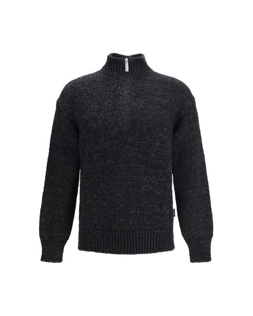 Laminar Blue Cotton Sweater for men