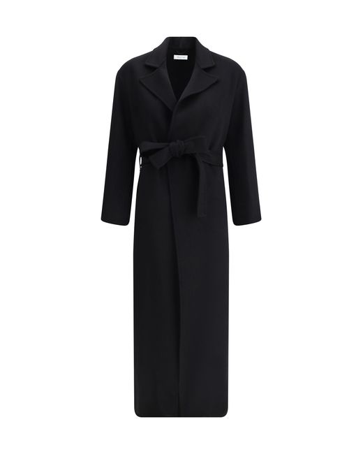 Aftercoat Black Long Robe Coat