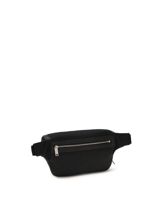 Saint Laurent White Canvas Fanny Pack for men