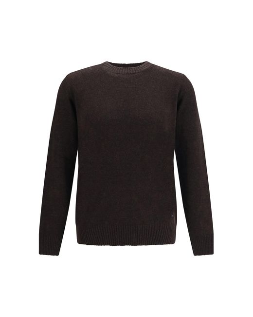 Brooksfield Black Crewneck Sweater Moro for men