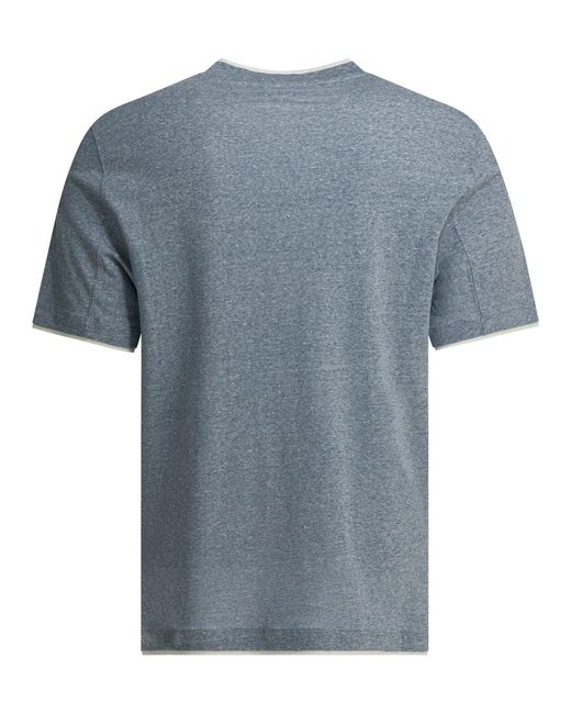 Brunello Cucinelli Blue T-shirts for men
