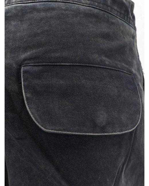 Entire studios Black Barren Cargo Cotton Trousers