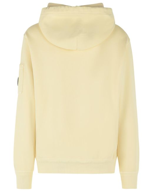 C P Company Natural Ivory Cotton Sweatshirt for men