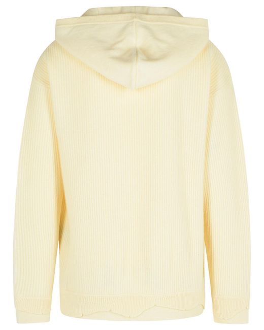 Laneus Natural Ivory Wool Blend Sweater