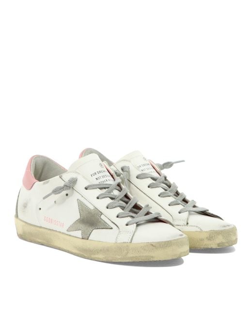 Golden Goose Deluxe Brand White "Super-Star Classic" Sneakers