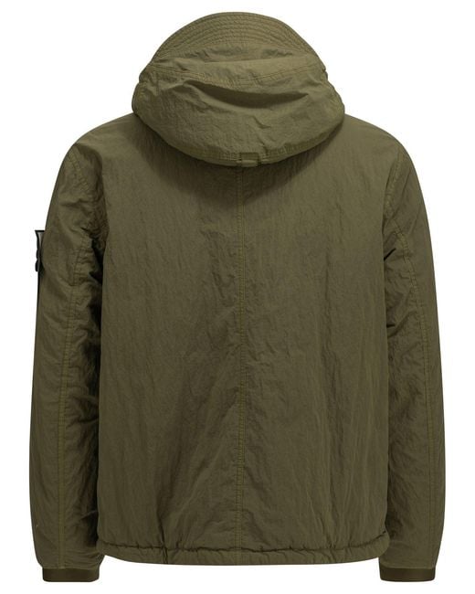 Stone Island Green "Warp Rib" Parka for men