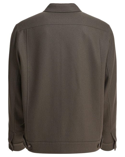 Vince Green Vitgin Wool Polyamide Jacket