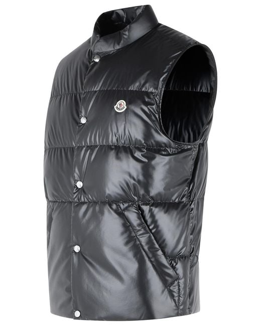 Moncler Black 'Restigo' Polyester Vest for men