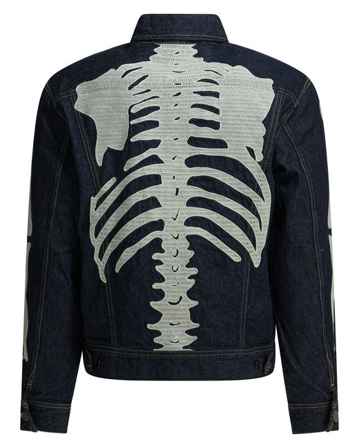 Kapital Blue Ek-1500Ljbidg Denim Jacket for men