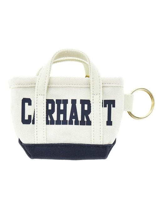 Carhartt White 'Mini Tote Bag' Keyholder for men