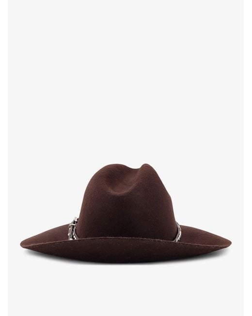 Golden Goose Deluxe Brand Brown Deluxe Brand Golden Fedora Hat