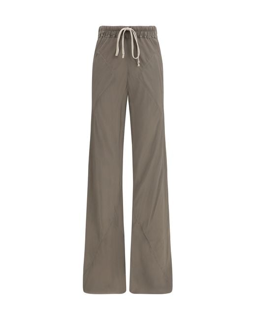 Rick Owens Gray Drawstring Pants
