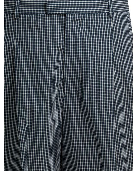 Givenchy Blue Formal Plaid Shorts for men