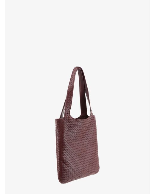 Bottega Veneta Purple Veneto Leather Shoulder Bag for men