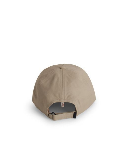 Moncler Natural Cream Cotton Cap for men
