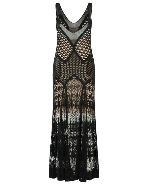 Blumarine Black Long Dress
