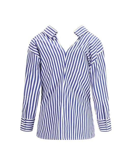 Givenchy Blue Open Cotton Shirt