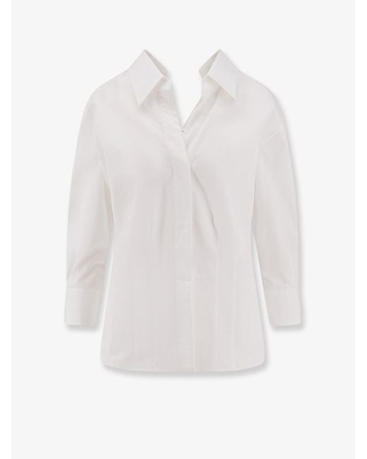 Givenchy White Open Cotton Shirt
