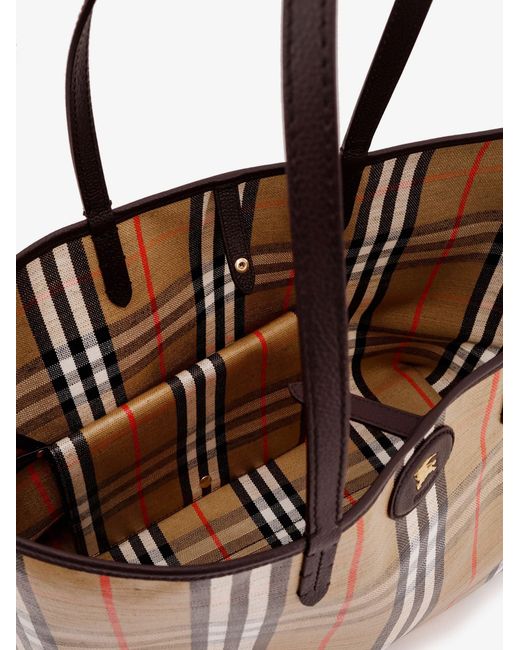 Burberry White Highlands Coated Canvas Shoulder Bag