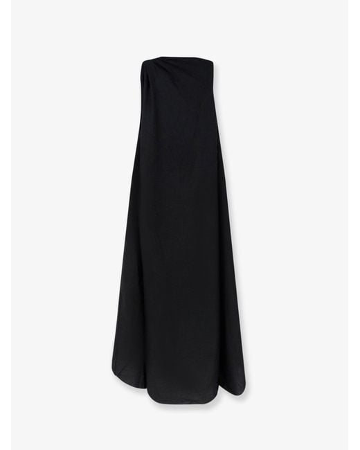 LAMRONS Black Dress Viscose And Lyocell Blend