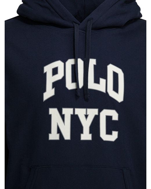 Polo Ralph Lauren Blue Cotton Sweatshirt for men