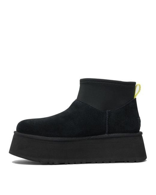 Ugg Black Platform Snow Boots Classic Mini Dipper
