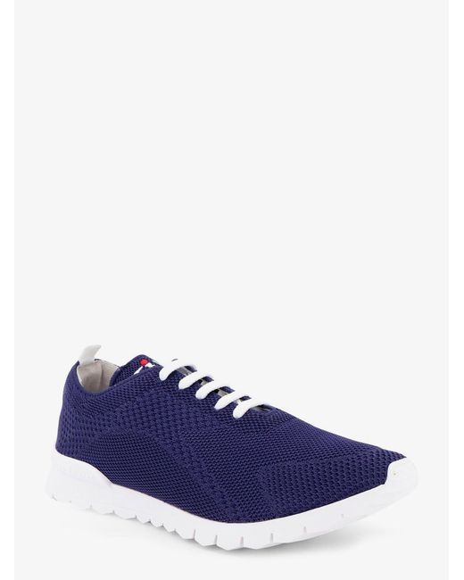 Kiton Blue Sneakers Knitted Fabric for men