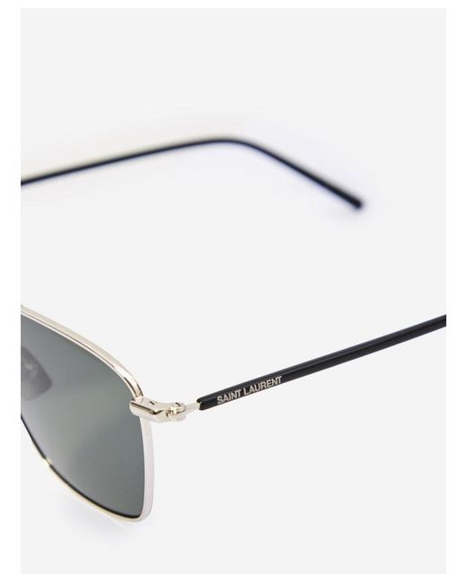 Saint Laurent White "Sl 866" Sunglasses for men