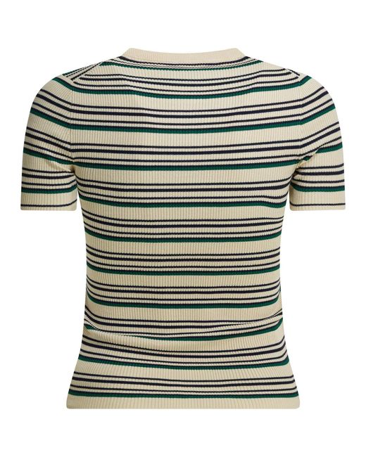 Miu Miu Green Short Sleeves Cotton T-Shirt